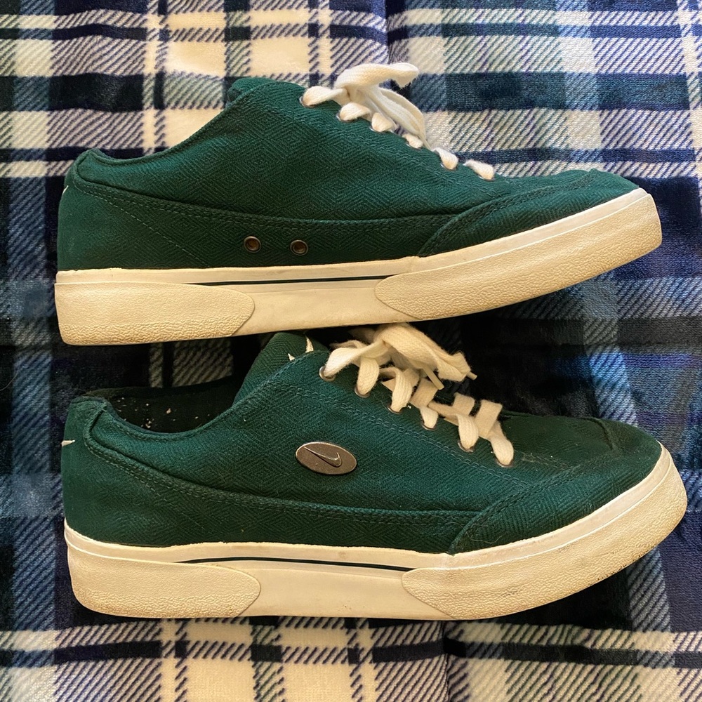 Vintage 1997 Nike GTS Canvas Agassi sneakers Green